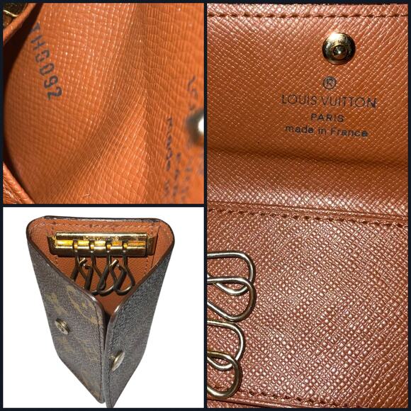 Vintage Louis Vuitton Monogram 4 Key Holder (Multicles 4) With Box Dust bag - Picture 11 of 12